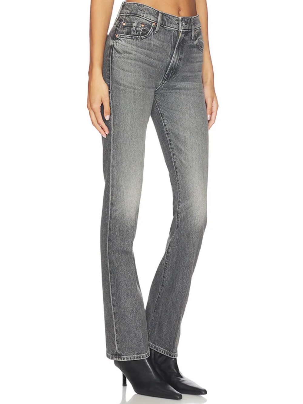 MOTHER The Insider Skimp Magpie Gray Jeans Size 29 Like New